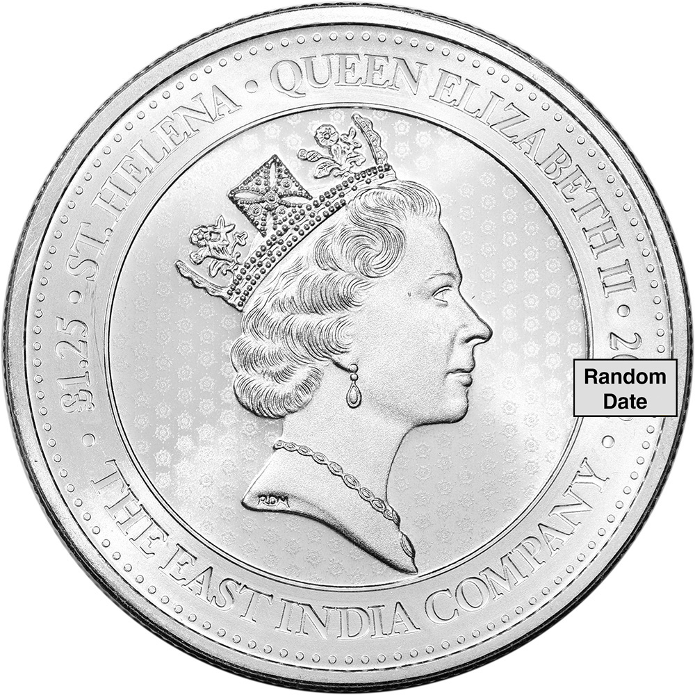 St Helena Silver Rose Crown Guinea 1.25 oz £1.25 - BU | eBay